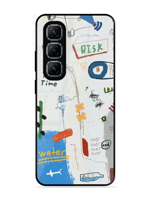 Mind Map Madness Glossy Soft Edge Case for Infinix Hot 50 (5G)