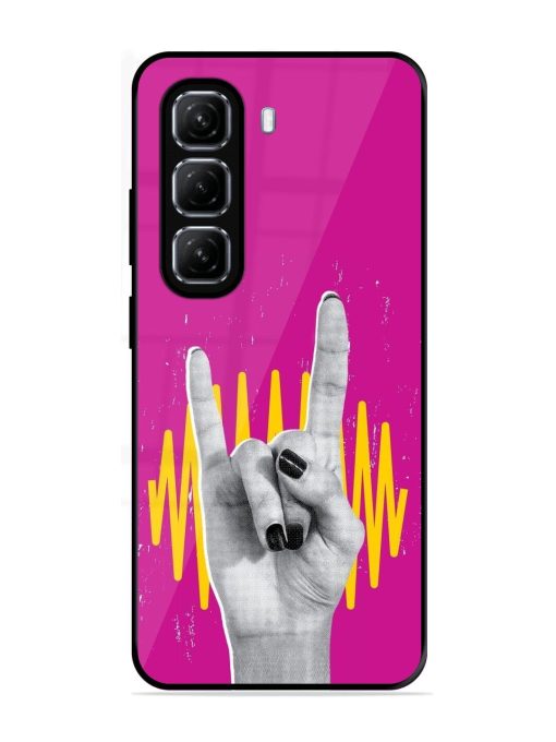 Rock Hand Glossy Soft Edge Case for Infinix Hot 50 (5G)