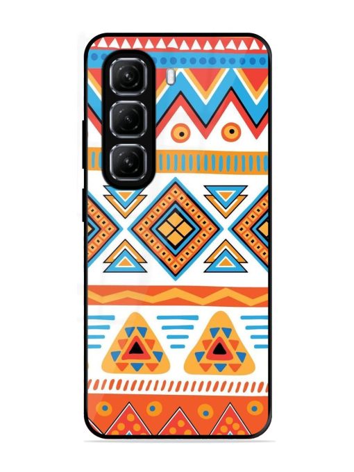 Vibrant Tribal Pattern Glossy Soft Edge Case for Infinix Hot 50 (5G)