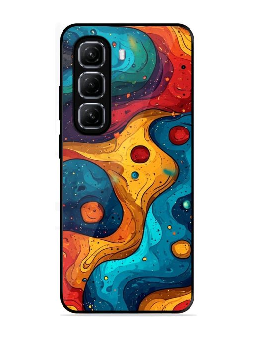 Cosmic Swirl Glossy Soft Edge Case for Infinix Hot 50 (5G)