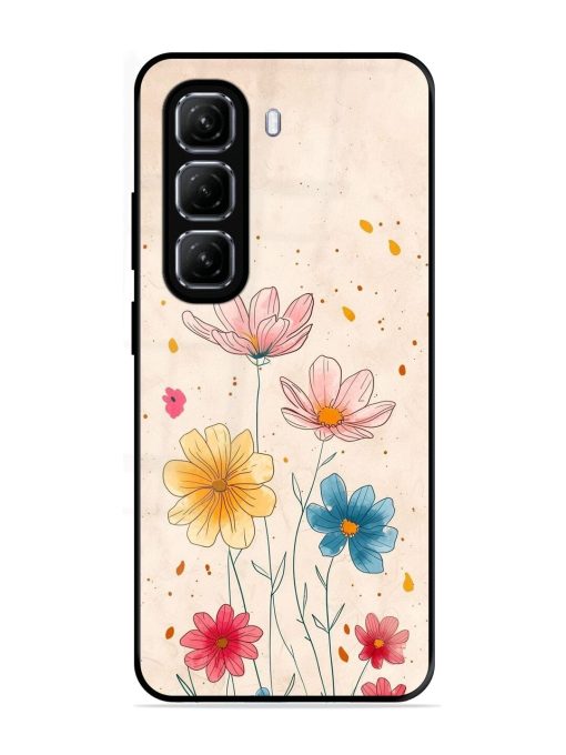 Delicate Bloom Glossy Soft Edge Case for Infinix Hot 50 (5G)