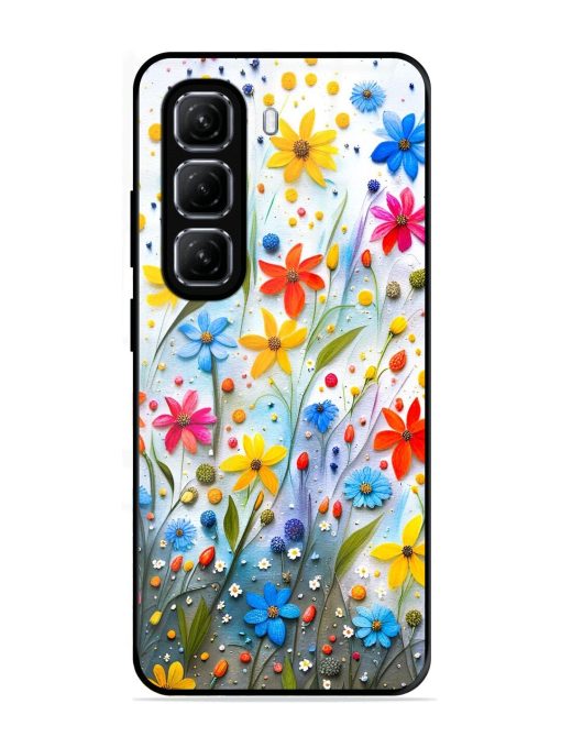 Vibrant Floral Glossy Soft Edge Case for Infinix Hot 50 (5G)