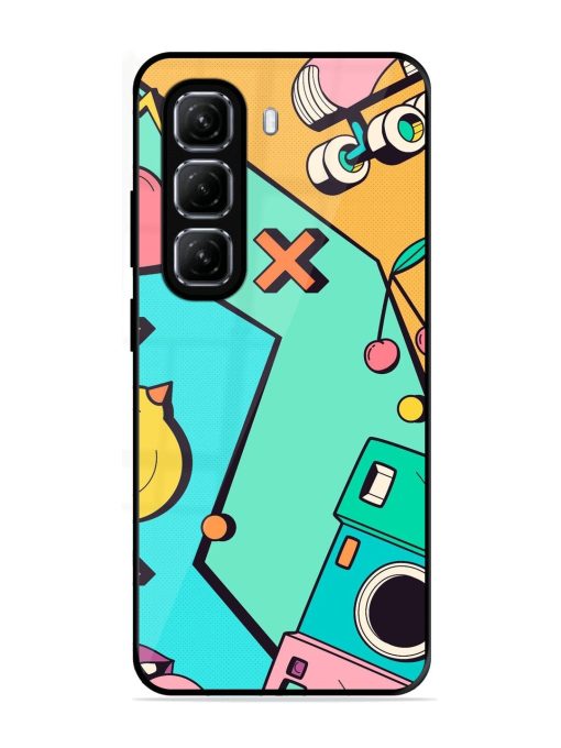 Retro Remix Glossy Soft Edge Case for Infinix Hot 50 (5G)