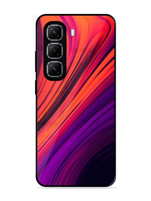 Crimson Curls Glossy Soft Edge Case for Infinix Hot 50 (5G)