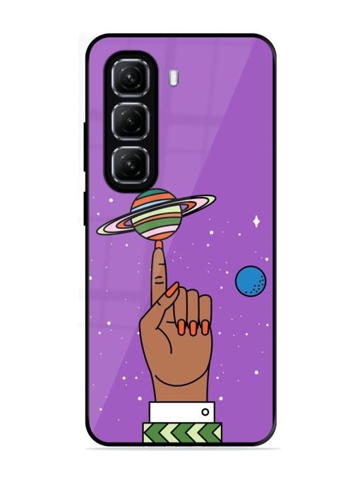 Spinning The Universe Glossy Soft Edge Case for Infinix Hot 50 (5G)