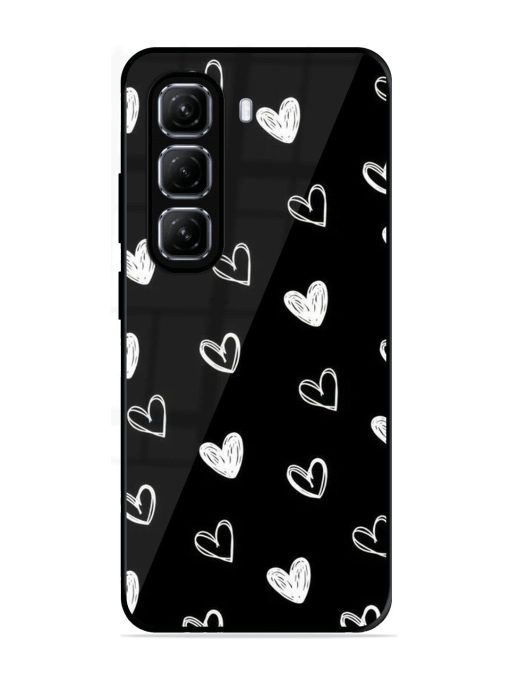 Scattered Hearts Glossy Soft Edge Case for Infinix Hot 50 (5G)