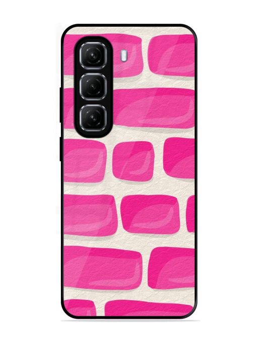 Pink Brick Wall Glossy Soft Edge Case for Infinix Hot 50 (5G)