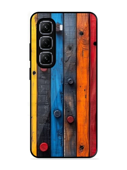 Rainbow Plank Glossy Soft Edge Case for Infinix Hot 50 (5G)