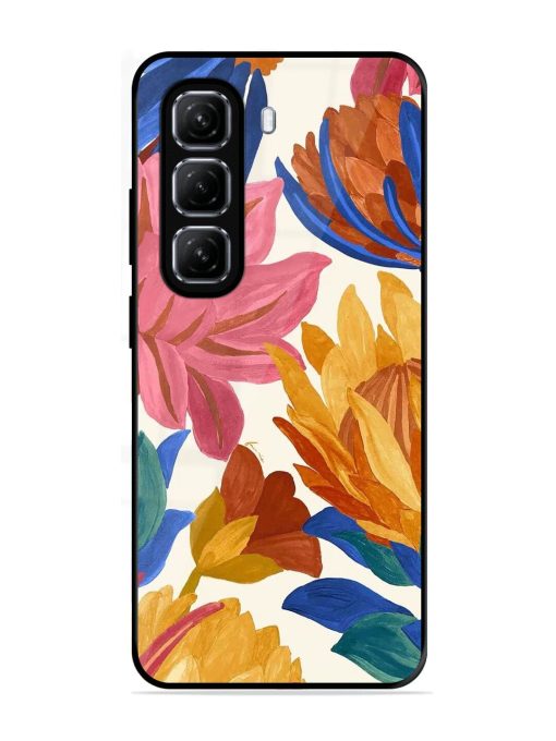 Blooming Tapestry Glossy Soft Edge Case for Infinix Hot 50 (5G)