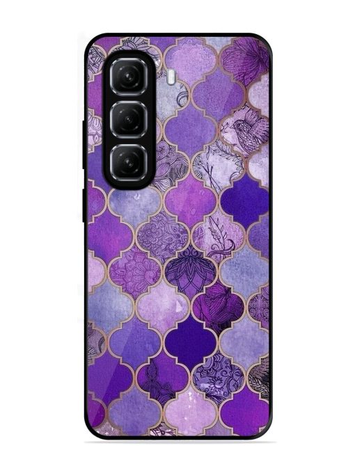 Purple Mosaic Magic Glossy Soft Edge Case for Infinix Hot 50 (5G)