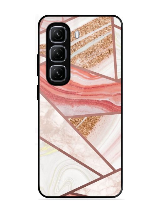 Rosy Mosaic Glossy Soft Edge Case for Infinix Hot 50 (5G)
