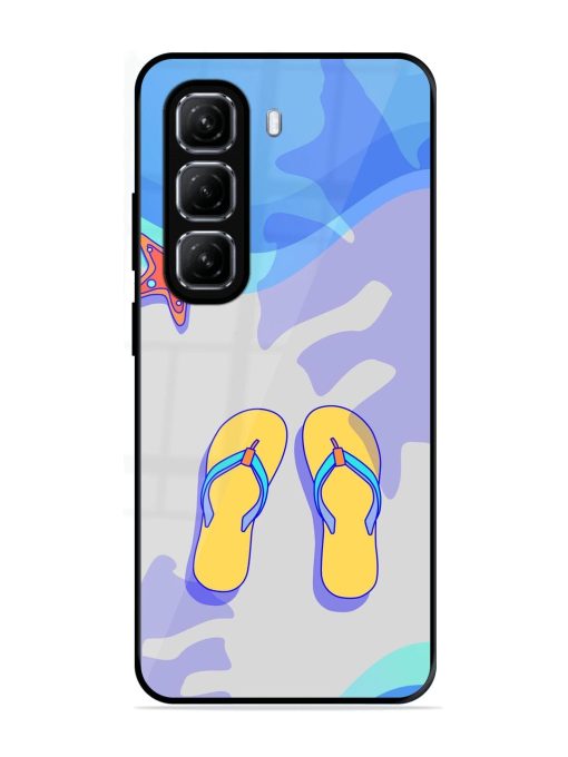 Sandy Toes And Salty Seas Glossy Soft Edge Case for Infinix Hot 50 (5G)