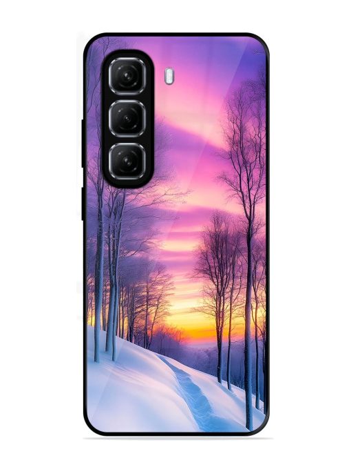 Winter'S Purple Haze Glossy Soft Edge Case for Infinix Hot 50 (5G)