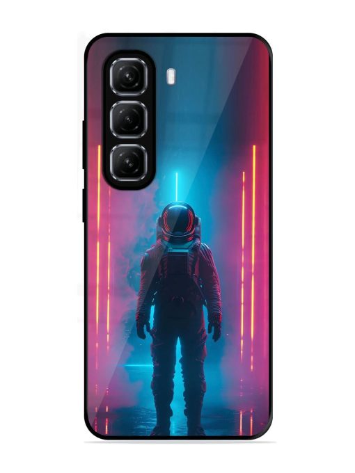 Neon Astronaut Glossy Soft Edge Case for Infinix Hot 50 (5G)