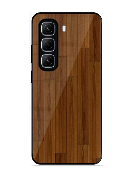 Warm Woodgrain Glossy Soft Edge Case for Infinix Hot 50 (5G)