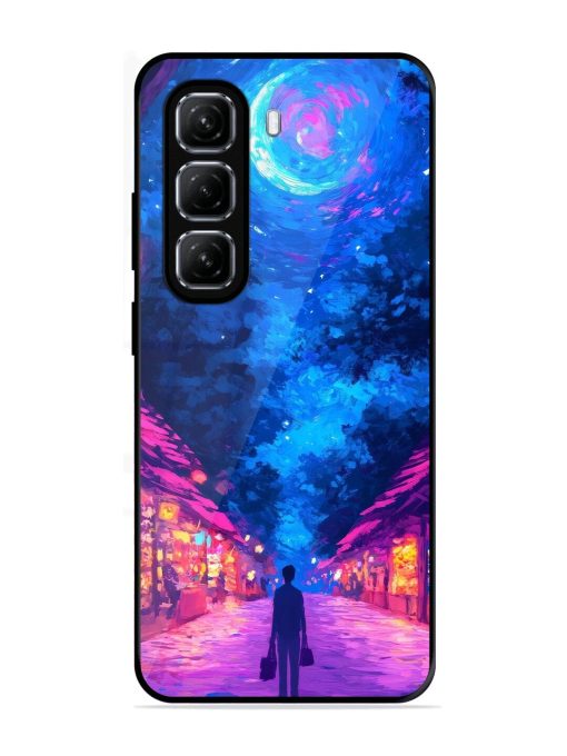 Neon Nightscape Glossy Soft Edge Case for Infinix Hot 50 (5G)