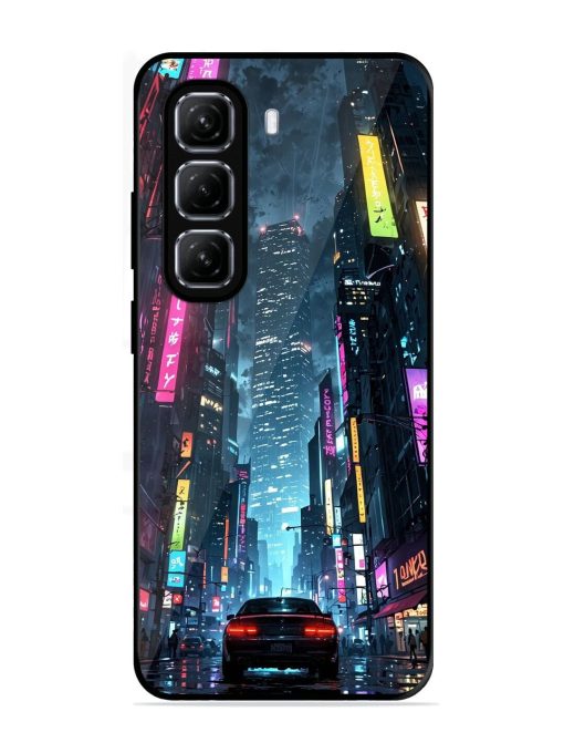 Neon Nightscape Glossy Soft Edge Case for Infinix Hot 50 (5G)