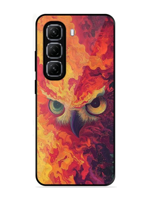 Fiery Owl Glossy Soft Edge Case for Infinix Hot 50 (5G)