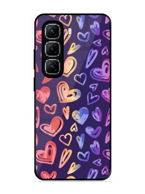 Rainbow Hearts Glossy Soft Edge Case for Infinix Hot 50 (5G)