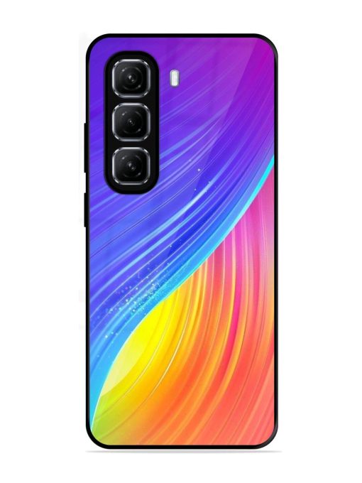 Neon Swirl Glossy Soft Edge Case for Infinix Hot 50 (5G)