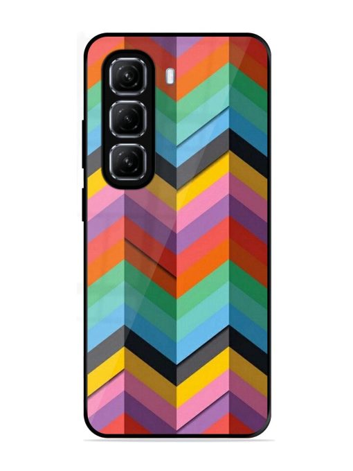 Colorful Zigzag Glossy Soft Edge Case for Infinix Hot 50 (5G)