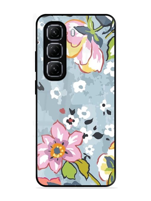 Floral Fantasy Glossy Soft Edge Case for Infinix Hot 50 (5G)