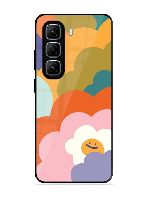 Happy Flower Power Glossy Soft Edge Case for Infinix Hot 50 (5G)