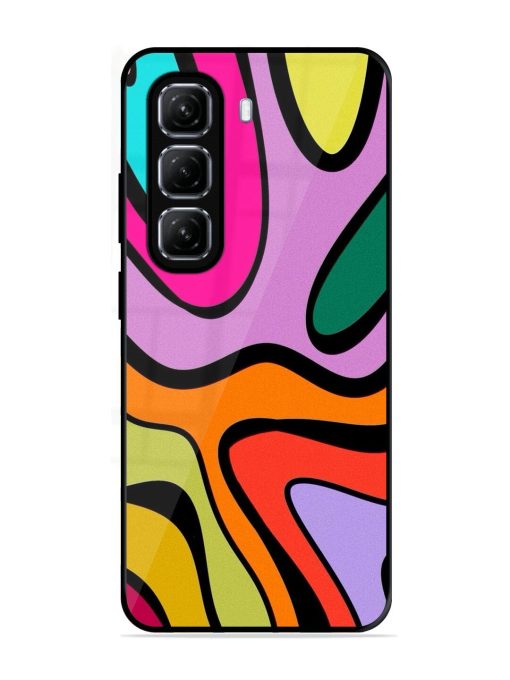 Groovy Swirls Glossy Soft Edge Case for Infinix Hot 50 (5G)