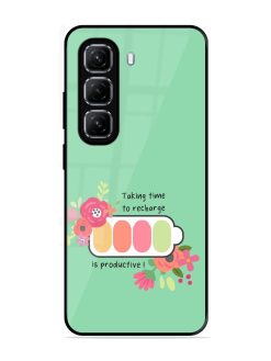 Recharge And Bloom Glossy Soft Edge Case for Infinix Hot 50 (5G)