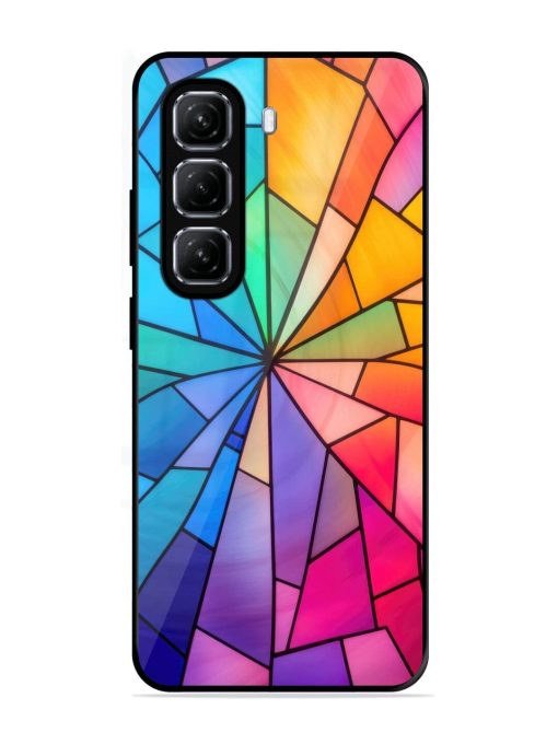 Stained Glass Kaleidoscope Of Colors Glossy Soft Edge Case for Infinix Hot 50 (5G)