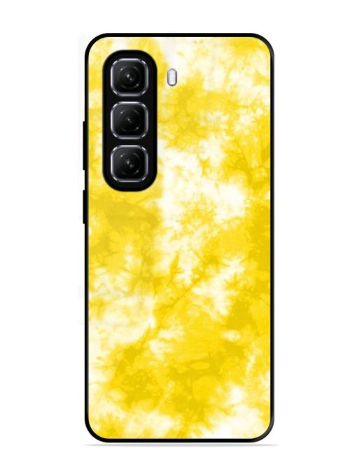 Golden Tie-Dye Twirl Glossy Soft Edge Case for Infinix Hot 50 (5G)