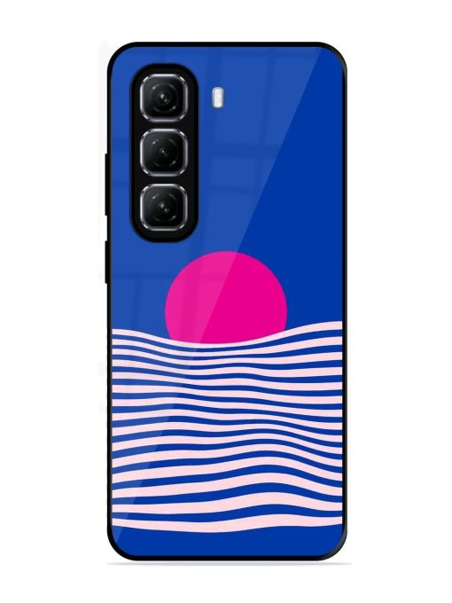 Pink Sunset Over Blue Waves Glossy Soft Edge Case for Infinix Hot 50 (5G)