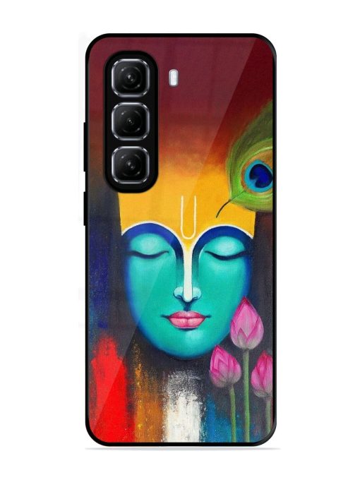 Divine Tranquility: The Face Of Krishna Glossy Soft Edge Case for Infinix Hot 50 (5G)