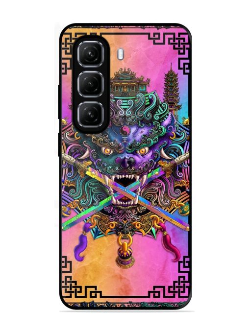 Psychedelic Fu Dog Tapestry Glossy Soft Edge Case for Infinix Hot 50 (5G)