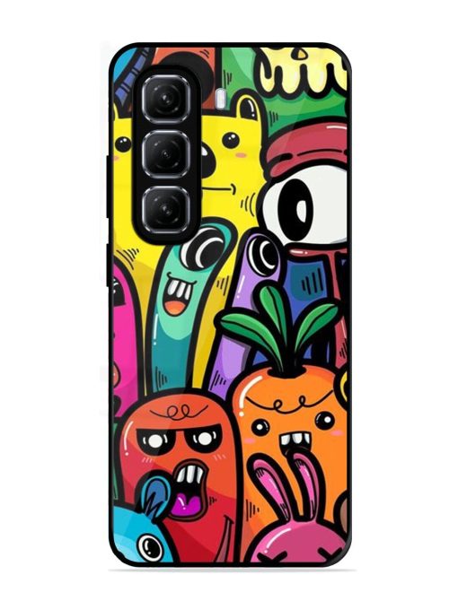 Whimsical Doodle Chaos Glossy Soft Edge Case for Infinix Hot 50 (5G)