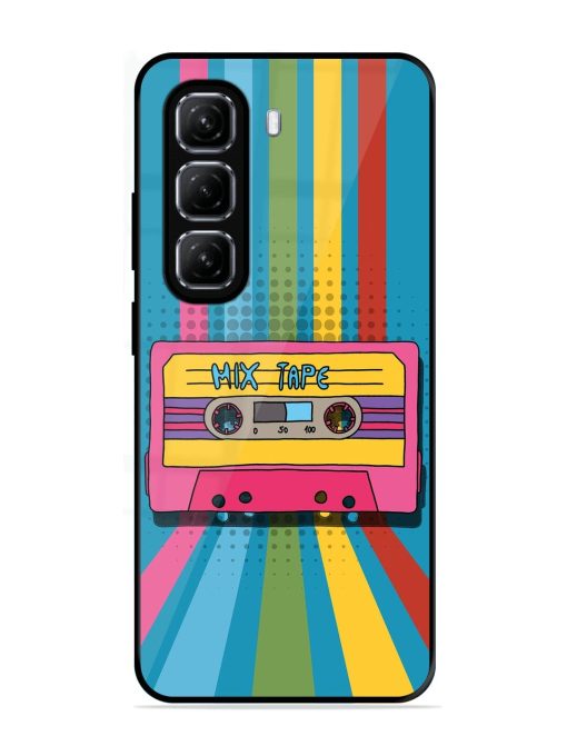 Retro Cassette Tapes Glossy Soft Edge Case for Infinix Hot 50 (5G)