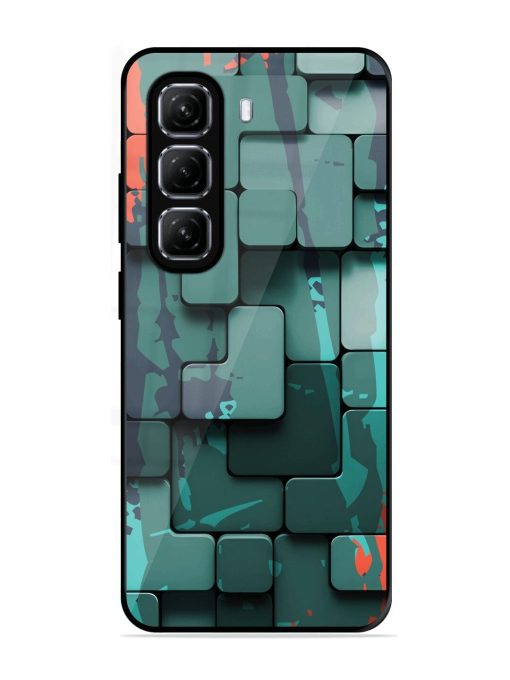 Abstract Geometric Mosaic Glossy Soft Edge Case for Infinix Hot 50 (5G)