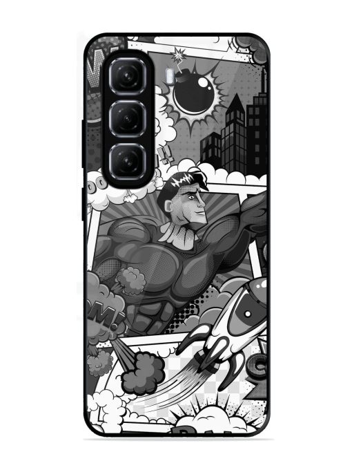 Comic Book Chaos Glossy Soft Edge Case for Infinix Hot 50 (5G)