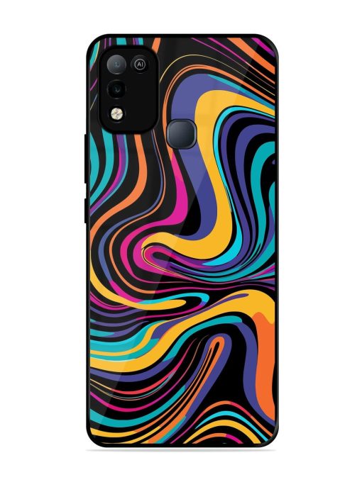 Psychedelic Swirl Glossy Soft Edge Case for Infinix Smart 5