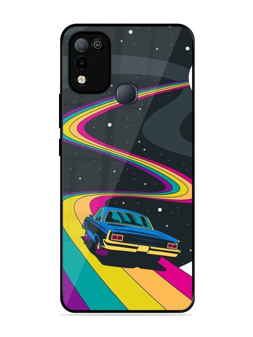 Rainbow Road Glossy Soft Edge Case for Infinix Smart 5