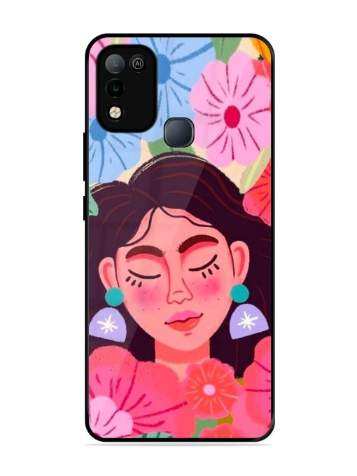 Blooming Serenity Glossy Soft Edge Case for Infinix Smart 5
