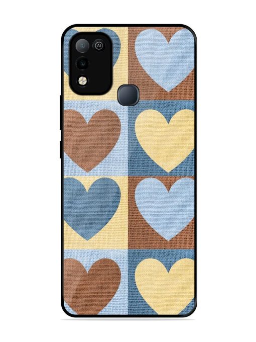 Hearts On Canvas Glossy Soft Edge Case for Infinix Smart 5