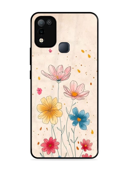 Delicate Bloom Glossy Soft Edge Case for Infinix Smart 5