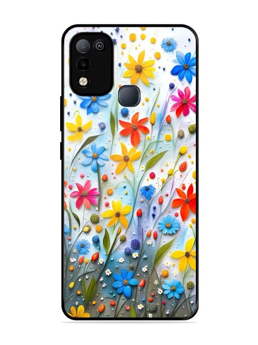 Vibrant Floral Glossy Soft Edge Case for Infinix Smart 5