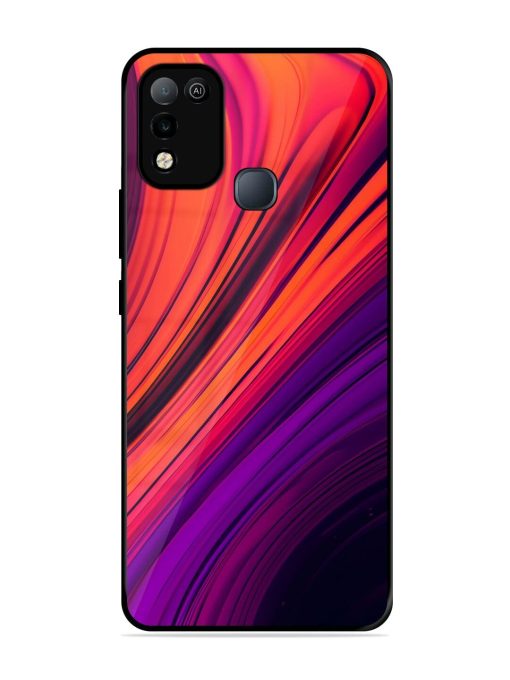 Crimson Curls Glossy Soft Edge Case for Infinix Smart 5