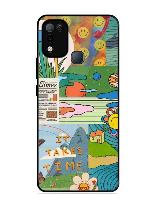 Groovy Vibes Glossy Soft Edge Case for Infinix Smart 5