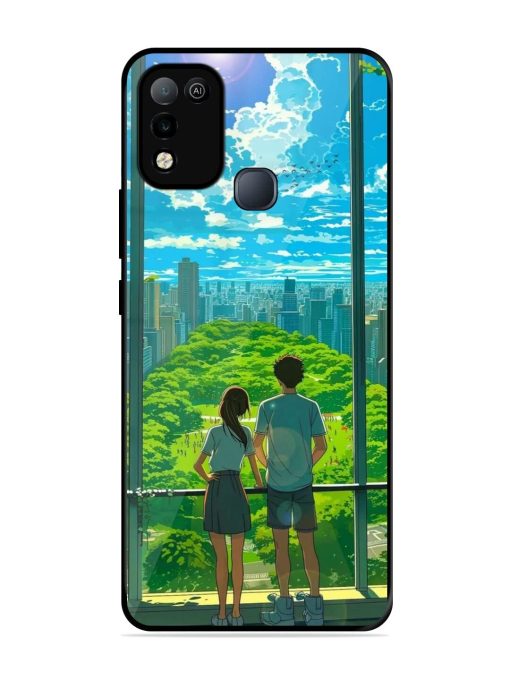 Cyberpunk Dreamscape Glossy Soft Edge Case for Infinix Smart 5