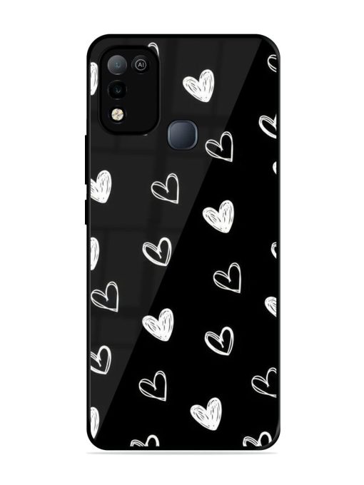 Scattered Hearts Glossy Soft Edge Case for Infinix Smart 5