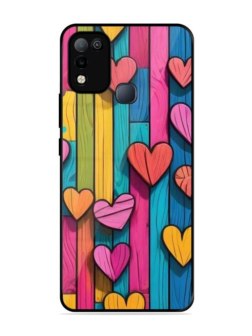 Rainbow Of Hearts Glossy Soft Edge Case for Infinix Smart 5