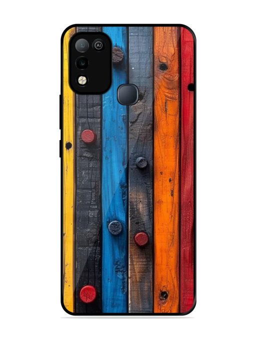 Rainbow Plank Glossy Soft Edge Case for Infinix Smart 5